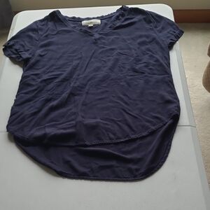 Cloth & Stone Deep Blue Short Sleeve Top